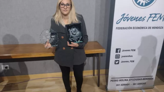 María Romina Canales ganó el Premio Joven Empresario Mendocino