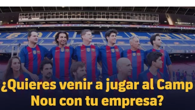 FCBarcelona pone el Camp Nou, árbitro, pelotas, todo: tu empresa los jugadores (€ 340 cada uno)