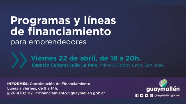 Programas y líneas de financiamiento para emprendedores