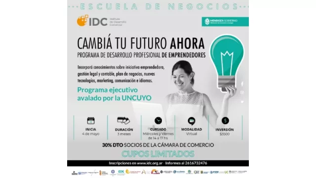 Emprendedores mendocinos podrán acceder a un programa de desarrollo avalado por la UNCuyo