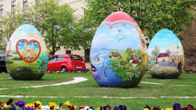 Con huevos gigantes se celebra la Pascua croata en Mendoza 