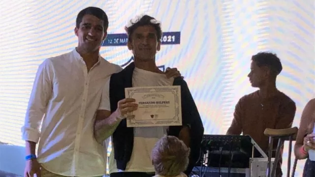 Fernando Halpern fue el entrenador del año en rugby.
