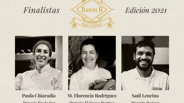 Los 3 proyectos finalistas de la 3era edición del “Prix de Baron B - Édition Cuisine”