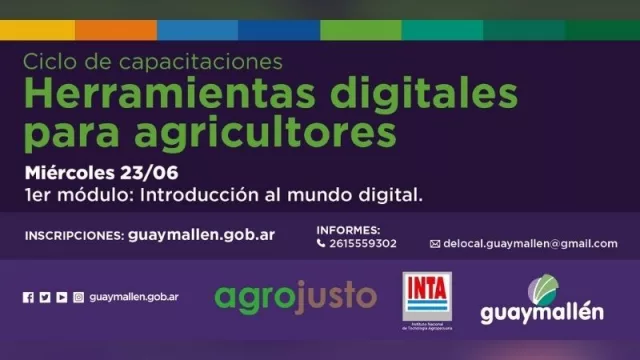 Llega una capacitación sobre herramientas digitales para agricultores