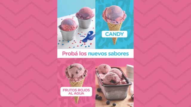 ¿Te imaginás un helado de algodón de azúcar? Grido lo hace posible con nuevos sabores para los más chicos