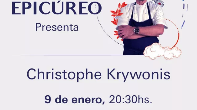 El famoso chef Christophe Krywonis visita Mendoza para el evento gastronómico “Mundo Epicúreo"