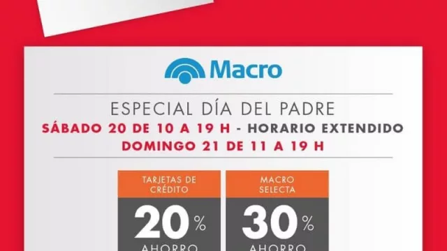 Promociones, descuentos y horario extendido en Palmares por el Día del Padre
