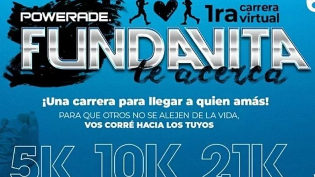 Fundavita te acerca: llega la primera carrera virtual solidaria de Mendoza
