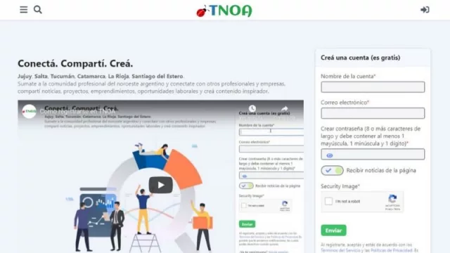 Conectá, compartí, creá en T- NOA: la nueva red social profesional del noroeste argentino