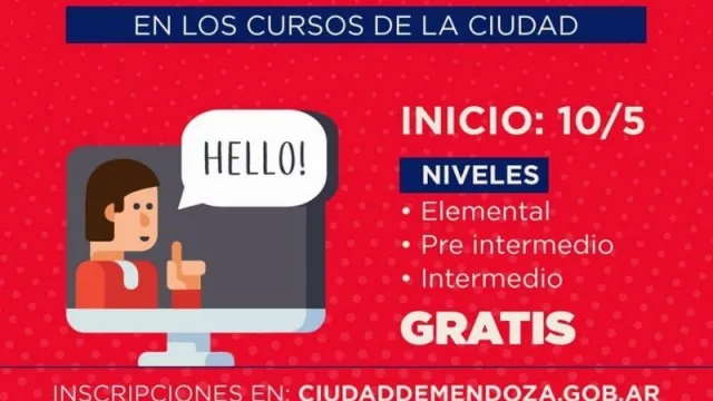 Educación en cuarentena: la Ciudad de Mendoza lanza cursos para aprender inglés (de forma gratuita y online)