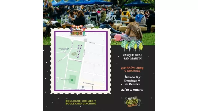 Vuelve Mendoza Green Market al Parque General San Martín