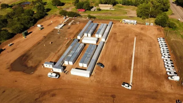 ¿Cómo es el campamento de 13 mil m2 para los trabajadores del Gasoducto a Vaca Muerta?