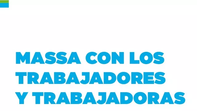 Massa con los trabajadores y trabajadoras