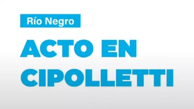 Massa encabeza acto en Cipolletti junto a los gobernadores electos de Río Negro y Neuquén