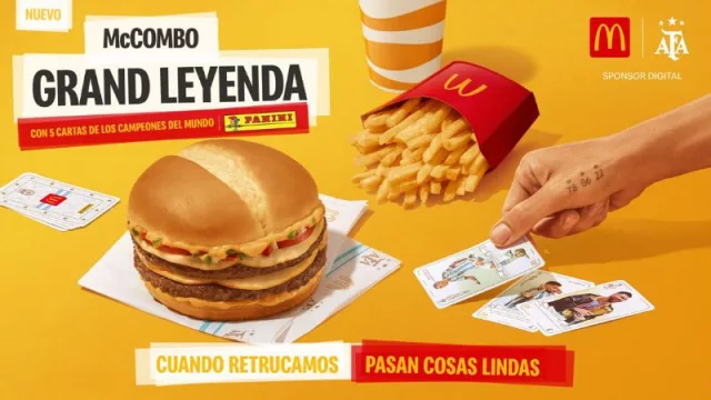 McDonald's presenta la nueva “Grand Leyenda”, la hamburguesa que acompañará a los campeones del mundo