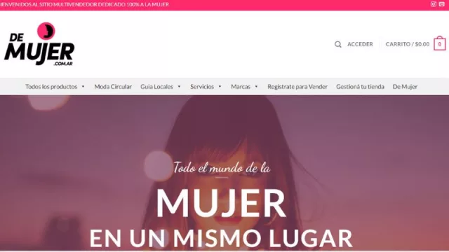 De Mujer, la plataforma mendocina que busca convertirse en un shopping online