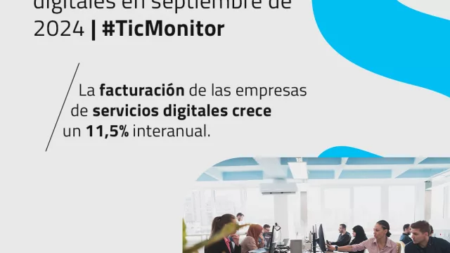 La facturación de las empresas de servicios digitales crece un 11,5% interanual (y se eleva hasta los 115.000 euros en 2023)