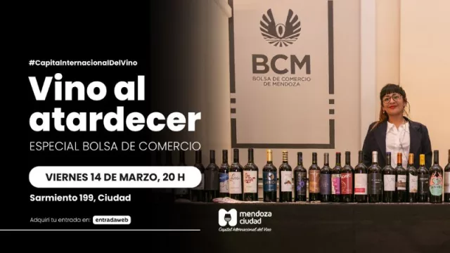 “Vino al Atardecer”, especial Bolsa de Comercio