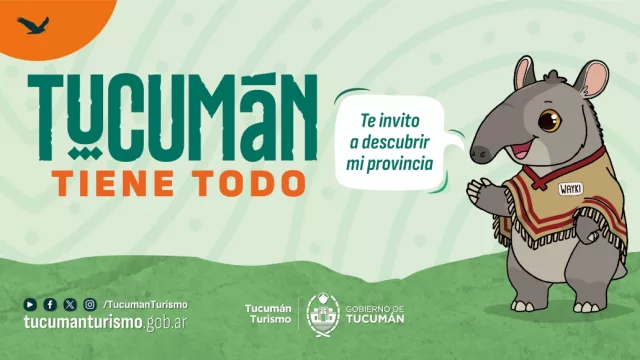 Tucumán renovó su identidad turística con “Wayki” (el tapir embajador del turismo)