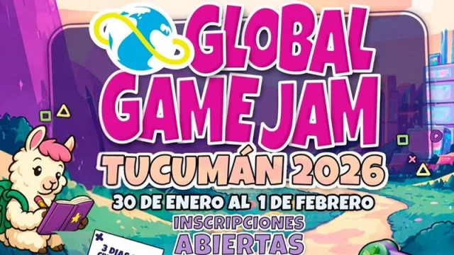 Tucumán será sede de la Global Game Jam 2026, un evento clave de la industria del videojuego