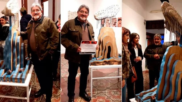 Un artista santiagueño ganó el primer premio en el Salón Regional de Artes Visuales del NOA