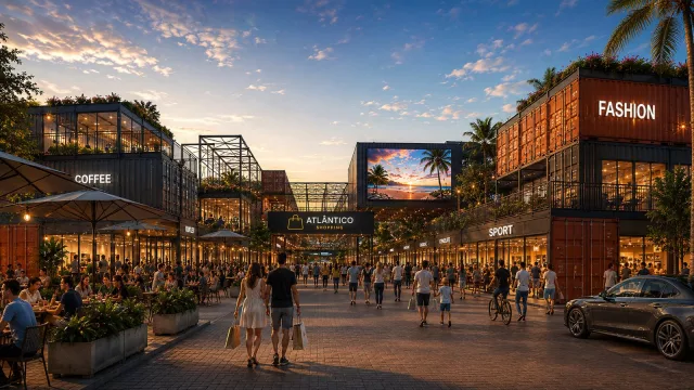 ¿El shopping de contenedores más grande del mundo estará en la frontera entre Brasil y Uruguay? Atlântico Shopping se construirá con 300 módulos reciclados