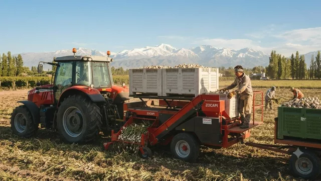 Ajo mendocino: la incorporación de tecnología permite ganar entre un 10% y un 30% de eficiencia en la temporada