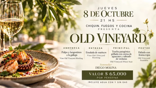 Late Patagonia organiza una cena maridaje con vinos de Humberto Canale en Cipolletti